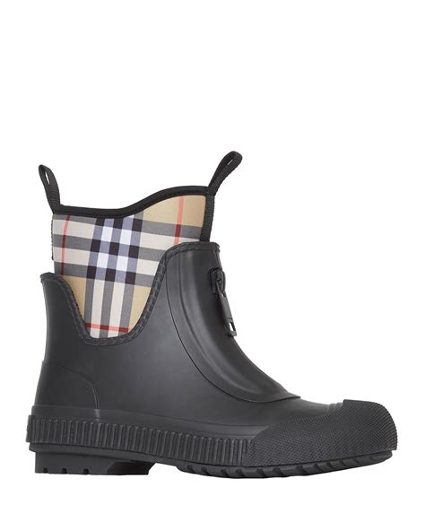 Burberry Women's Flinton Check Rain Booties